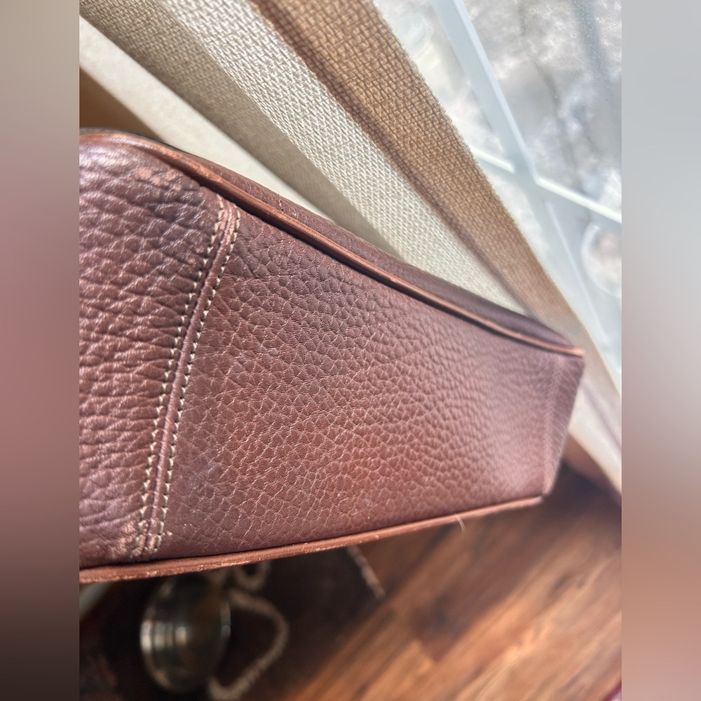 Dooney & Bourke Brown Leather Hobo Bag - Picture 14 of 15